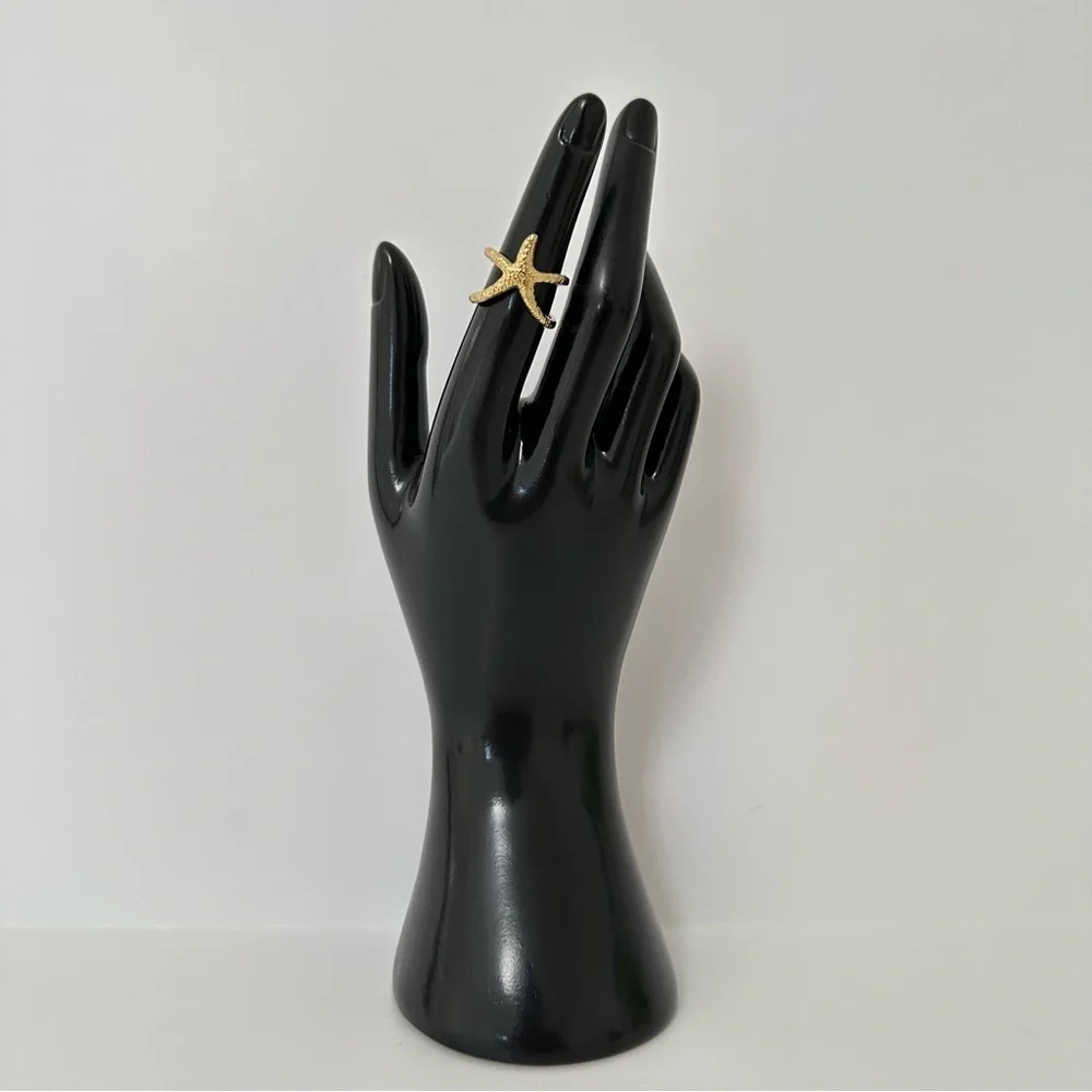 Gold Starfish Ring